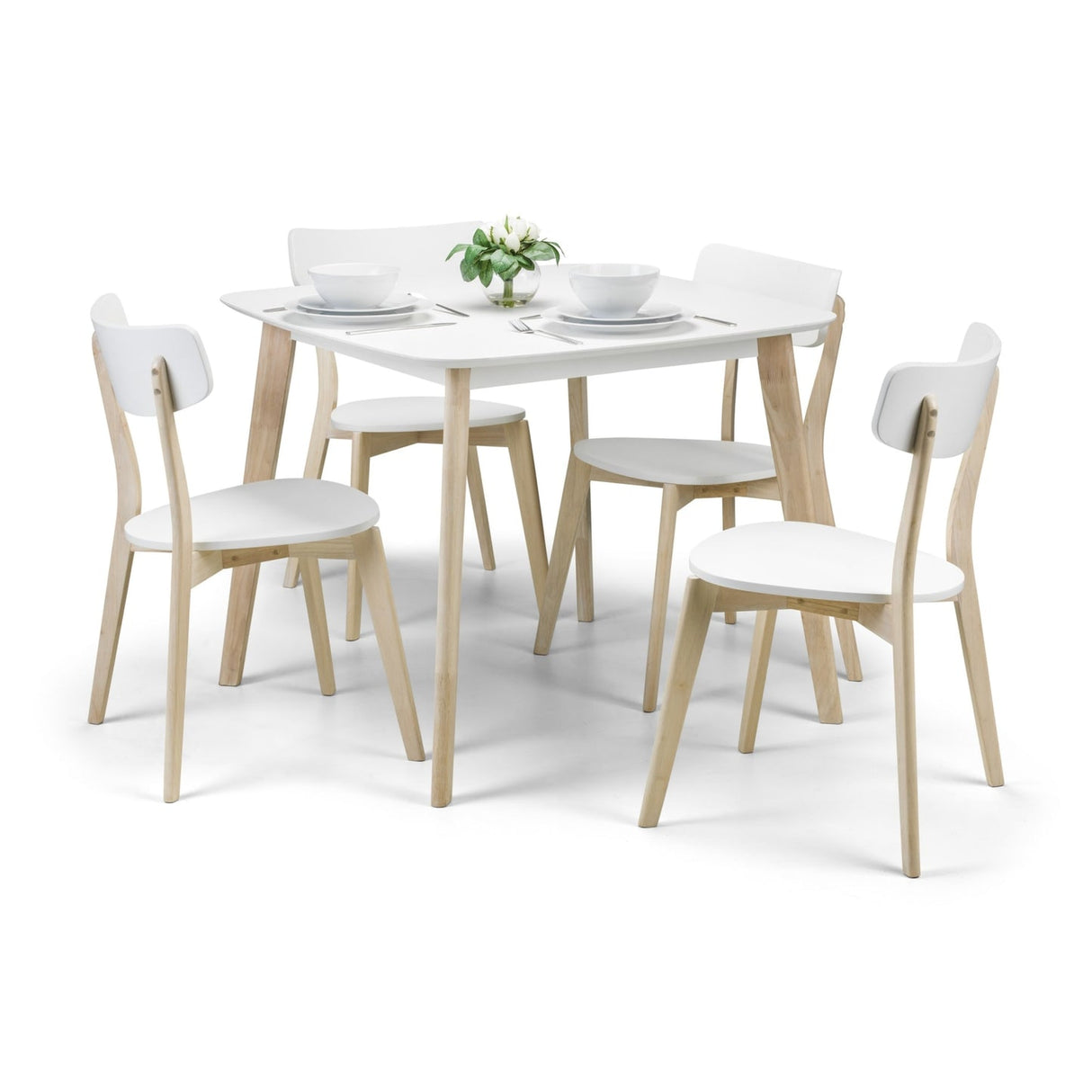 Wooden Dining Table for 4 People Square - Casa