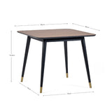 Wooden Dining Table for 4 People Square - Findlay
