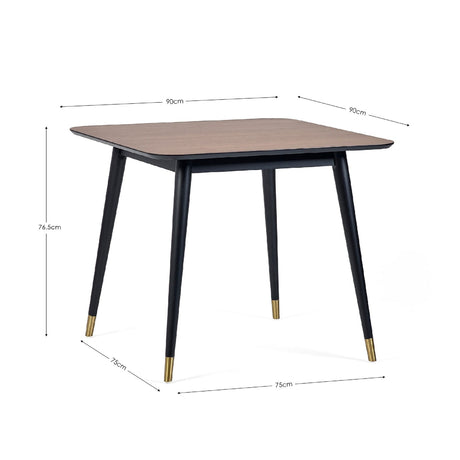Wooden Dining Table for 4 People Square - Findlay