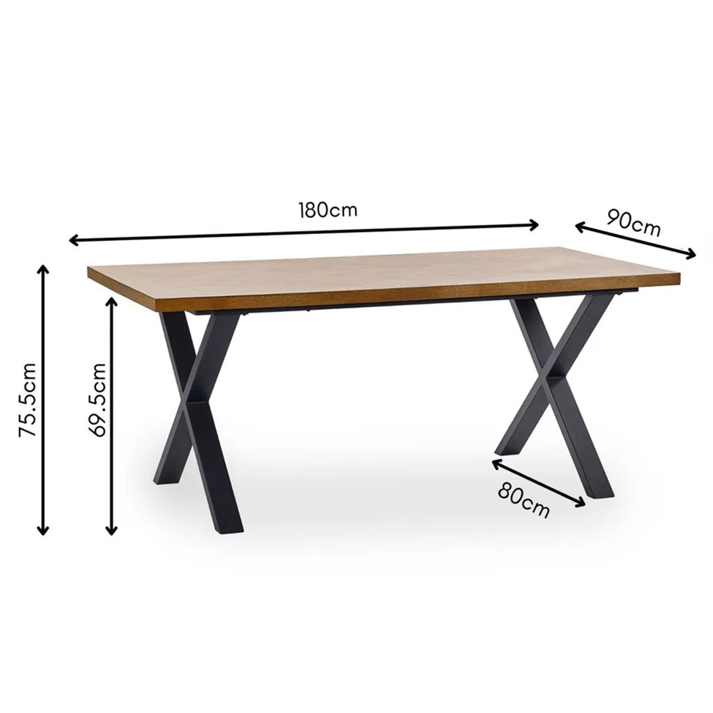 Wooden Dining Table for 4 to 6 People - Aron