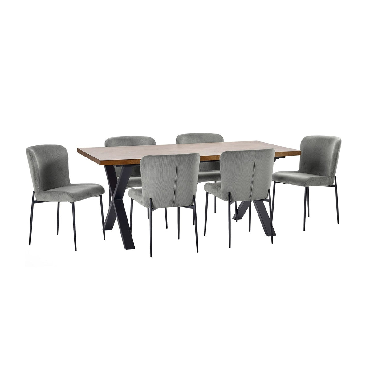 Wooden Dining Table for 4 to 6 People - Aron