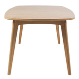 Wooden Dining Table for 4 to 6 People Extending Rectangular - Marte
