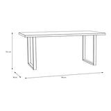 Wooden Dining Table for 4 to 6 People - Nikomedes