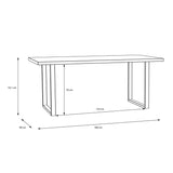 Wooden Dining Table for 4 to 6 People - Nikomedes