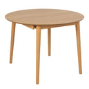 Wooden Dining Table for 4 to 6 People People Round Extending - Montreux