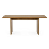 Wooden Dining Table for 4 to 6 People Rectangular - Arundel