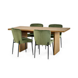 Wooden Dining Table for 4 to 6 People Rectangular - Arundel