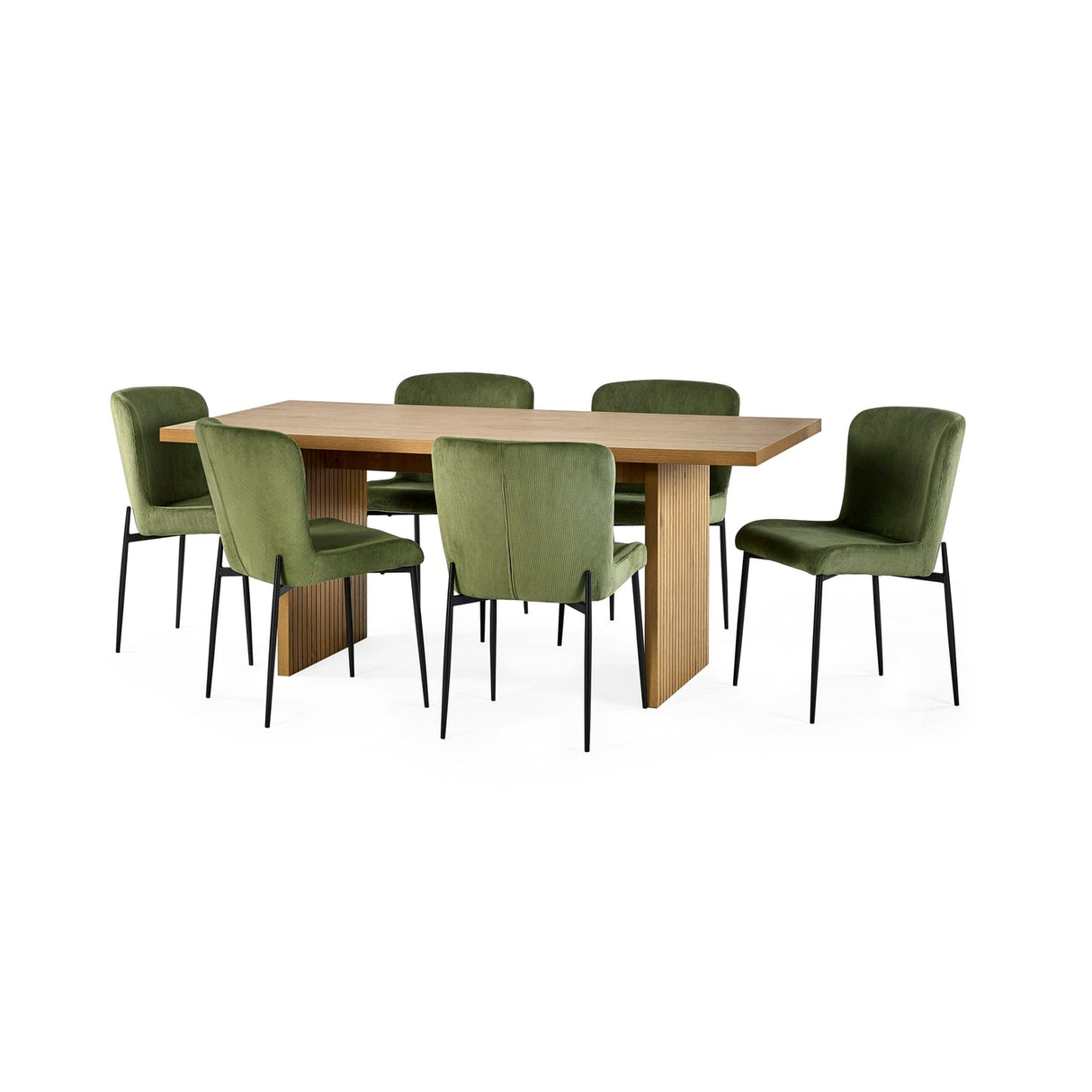 Wooden Dining Table for 4 to 6 People Rectangular - Arundel