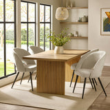 Wooden Dining Table for 4 to 6 People Rectangular - Arundel