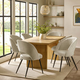 Wooden Dining Table for 4 to 6 People Rectangular - Arundel