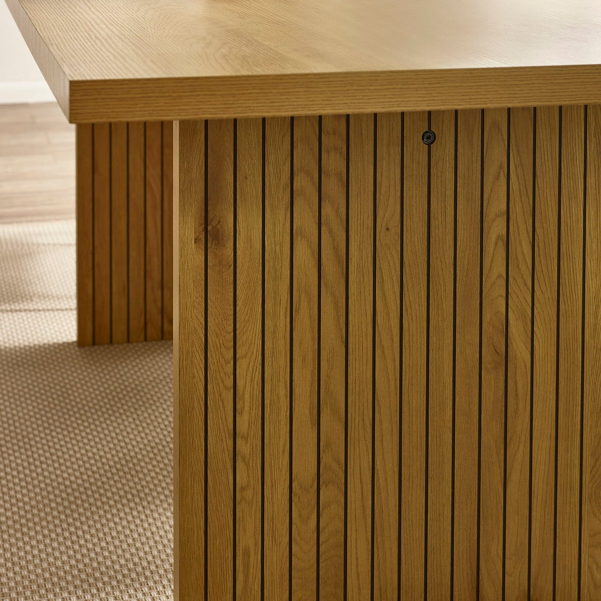 Wooden Dining Table for 4 to 6 People Rectangular - Arundel