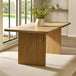 Wooden Dining Table for 4 to 6 People Rectangular - Arundel