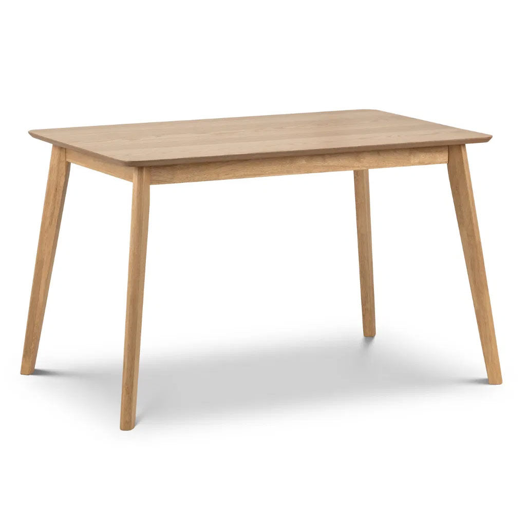 Wooden Dining Table for 4 to 6 People Rectangular - Boden
