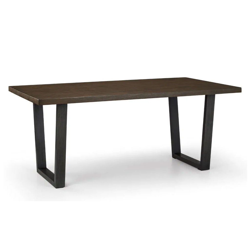 Wooden Dining Table for 4 to 6 People Rectangular - Brooklyn