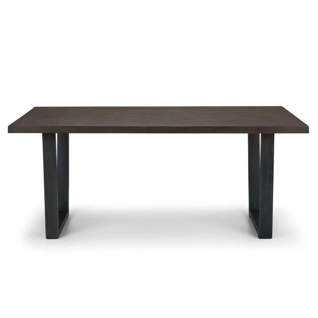 Wooden Dining Table for 4 to 6 People Rectangular - Brooklyn