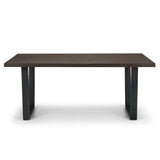 Wooden Dining Table for 4 to 6 People Rectangular - Brooklyn
