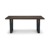 Wooden Dining Table for 4 to 6 People Rectangular - Brooklyn
