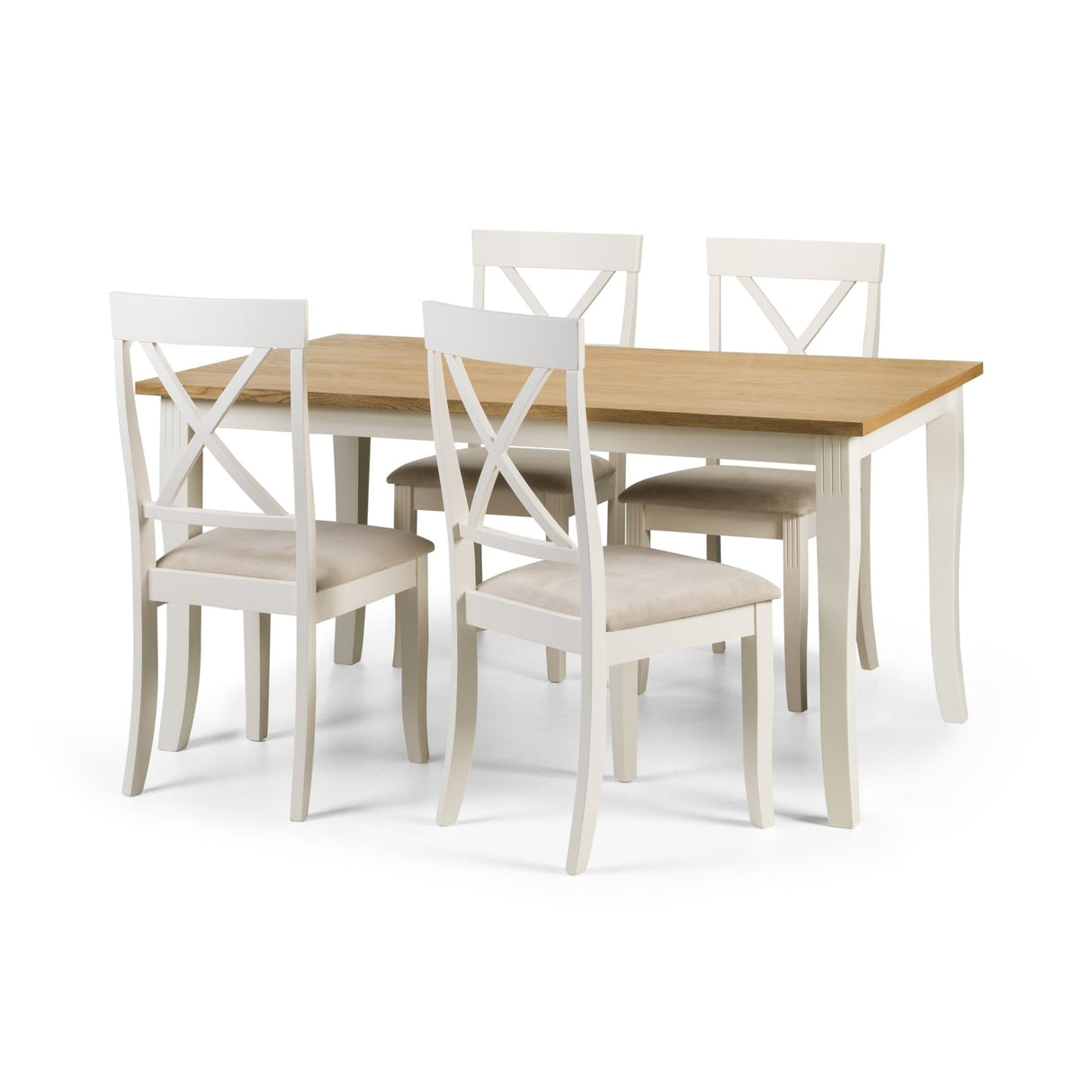 Wooden Dining Table for 4 to 6 People Rectangular - Davenport