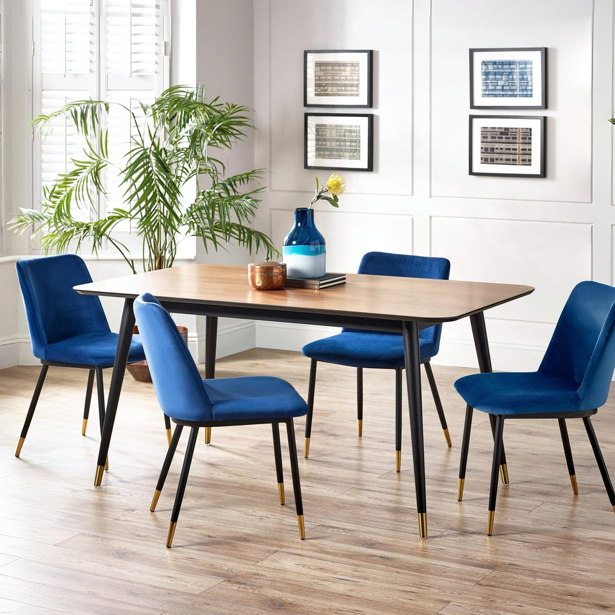 Wooden Dining Table for 4 to 6 People Rectangular - Findlay