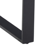 Wooden Dining Table for 4 to 6 People Rectangular in Marble Effect - Amble