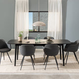 Wooden Dining Table for 4 to 6 People Rectangular - Montreux
