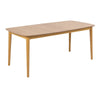 Wooden Dining Table for 4 to 6 People Rectangular - Montreux