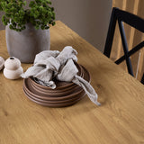 Wooden Dining Table for 4 to 6 People Rectangular - Peru
