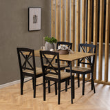 Wooden Dining Table for 4 to 6 People Rectangular - Peru