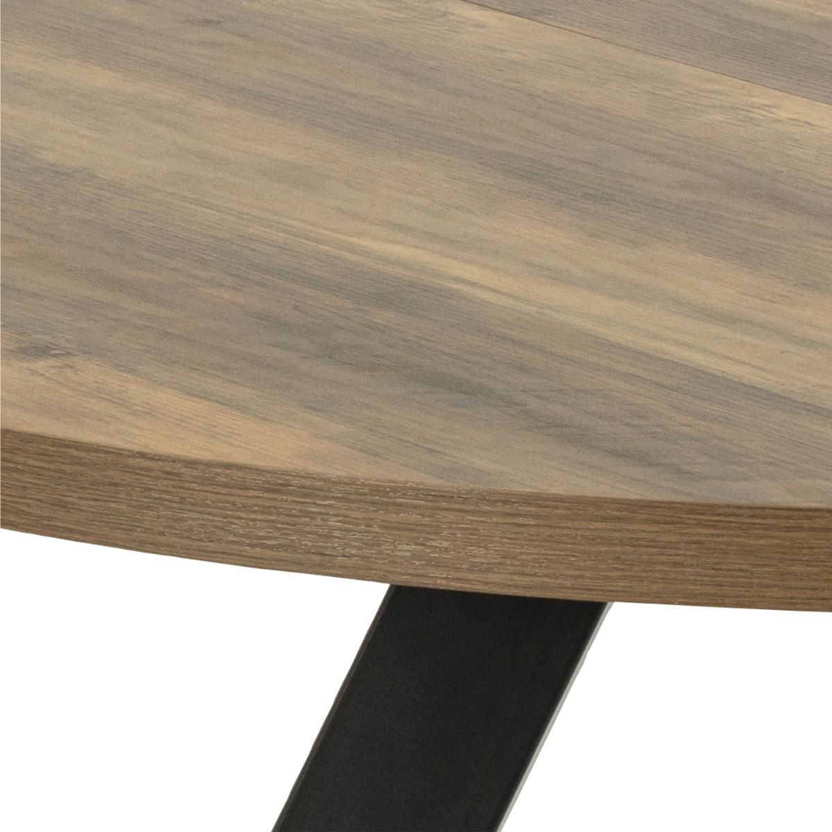 Wooden Dining Table for 4 to 8 People Extending Round - Zalida