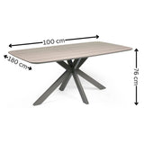 Wooden Dining Table for 6 People - Noah