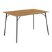 Wooden Dining Table for 6 People Rectangular - Peru