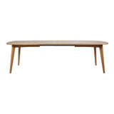 Wooden Dining Table for 6 to 8 People Extending Rectangular - Marte