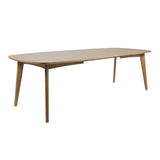 Wooden Dining Table for 6 to 8 People Extending Rectangular - Marte
