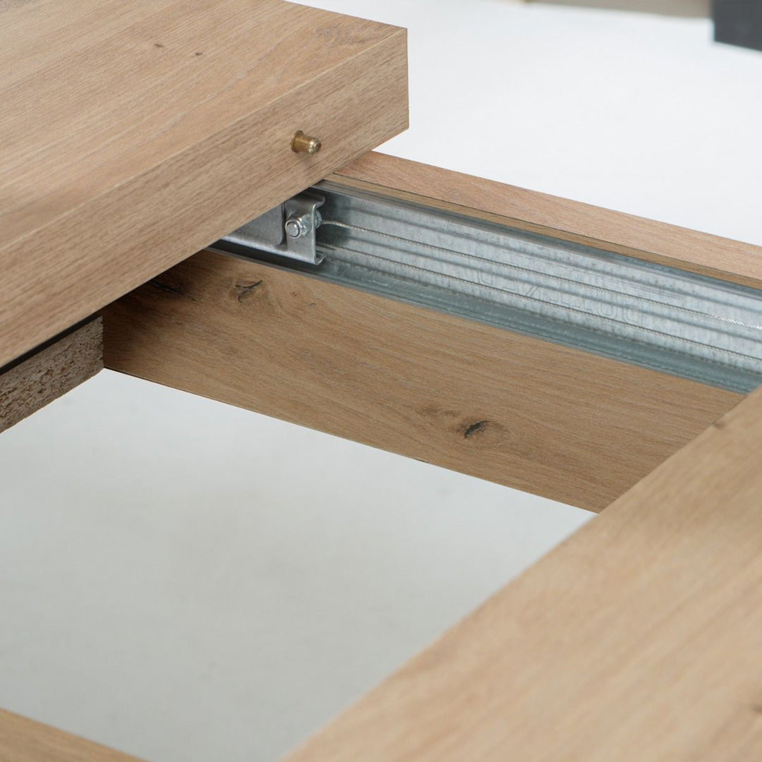 Wooden Dining Table for 6 to 8 People Extending Rectangular - Trondheim