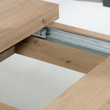 Wooden Dining Table for 6 to 8 People Extending Rectangular - Trondheim