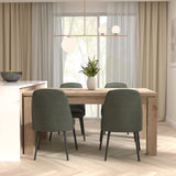 Wooden Dining Table for 6 to 8 People Extending Rectangular - Trondheim