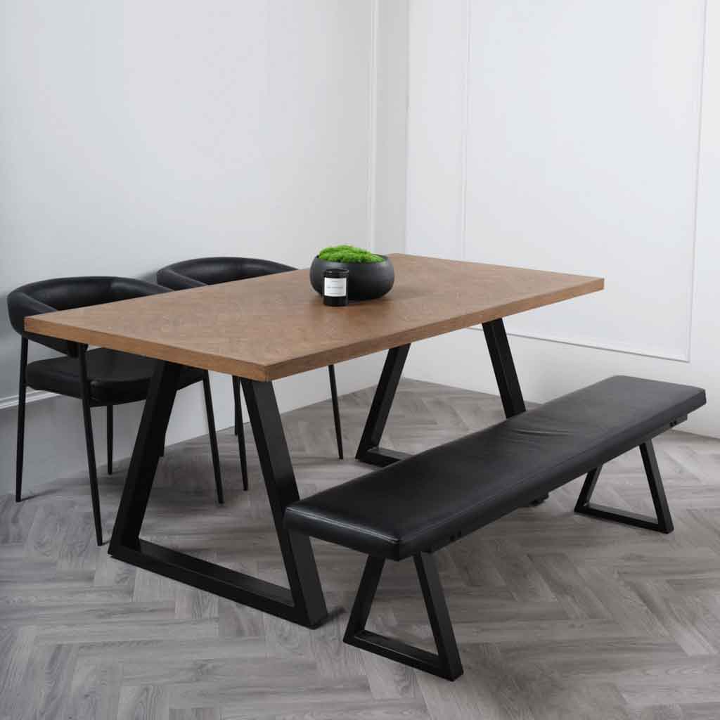 Wooden Dining Table for 6 to 8 People - Hyde