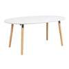 Wooden Dining Table for 8 People Oval - Belina
