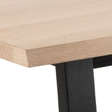 Wooden Dining Table for 8 People Rectangular - Malika
