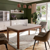 Wooden Dining Table for 8 People Rectangular - Wensley