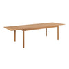 Wooden Dining Table for 8 to 10 People Extending Rectangular - Atlantic