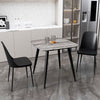 Wooden Dining Table in Grey Sonoma Oak Square With 2 Duo Chairs - Aspen