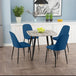 Wooden Dining Table in Grey Sonoma Oak Square With 4 Duo Chairs - Aspen