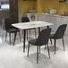Wooden Dining Table in White Rectangular With 4 Duo Chairs - Aspen