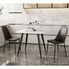 Wooden Dining Table in White Square With 2 Duo Chairs - Aspen