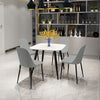Wooden Dining Table in White Square With 4 Duo Chairs - Aspen