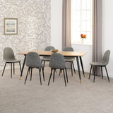 Wooden Dining Table With 6 Athens Dining Chairs - Hamilton