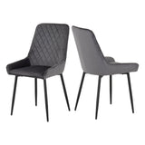 Wooden Dining Table With 6 Avery Dining Chairs - Hamilton