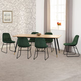 Wooden Dining Table With 6 Lukas Dining Chairs - Hamilton