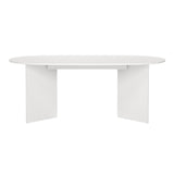 Wooden Dining Table in Oval for 4 People - Family